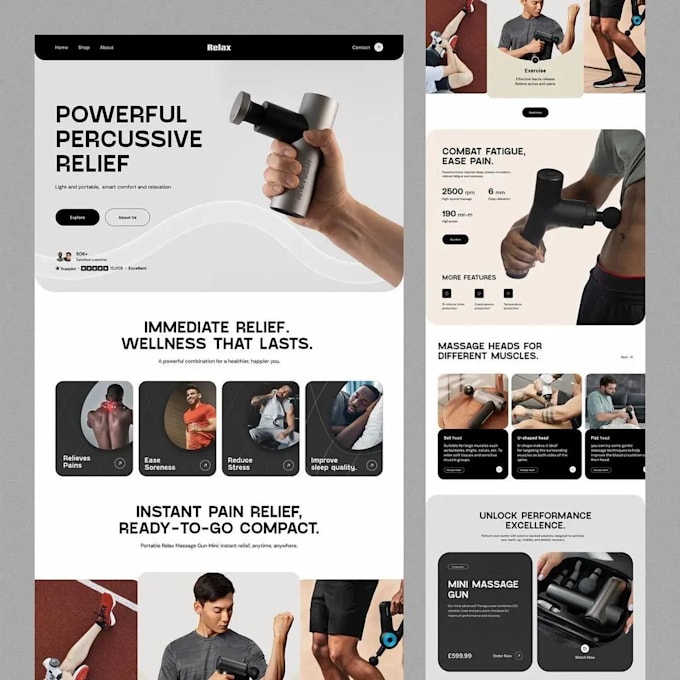 Gig Preview - Fitness website for workout program and membership