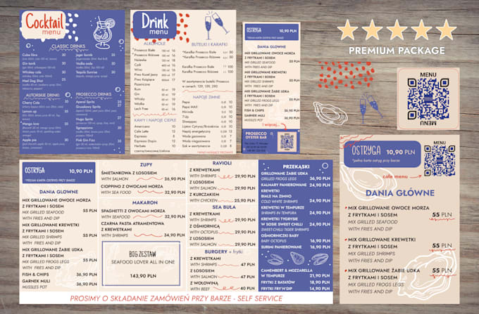 Gig Preview - Do unique restaurant menu design