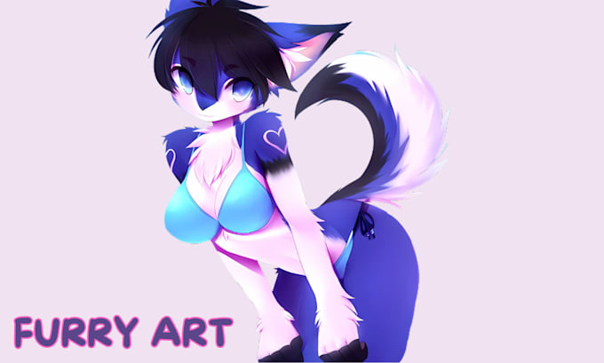 Gig Preview - Nsfw furry, sfw, nsfw art, fanart, anime, original character in anime style