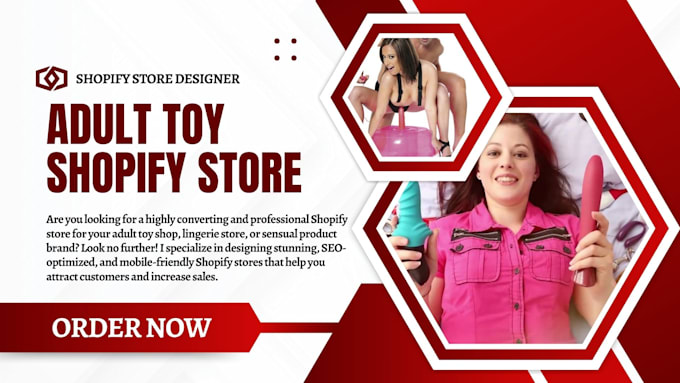 Gig Preview - Design highly converting adult toy store adult shopify store lingerie website