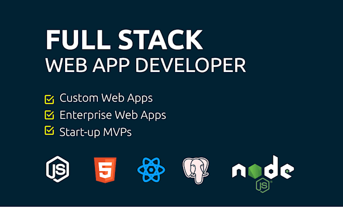 Gig Preview - Develop a fullstack web app, nodejs reactjs and any database