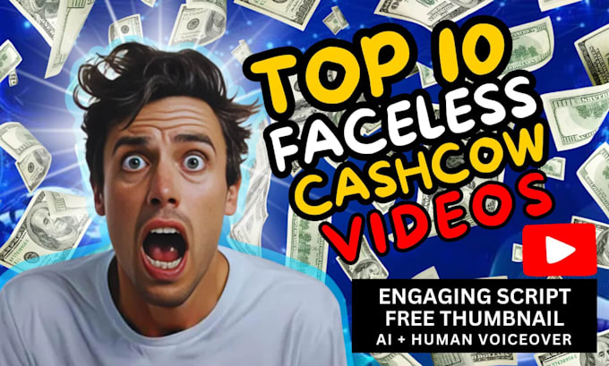 Gig Preview - Create profitable monetized faceless youtube cash cow channel automated videos