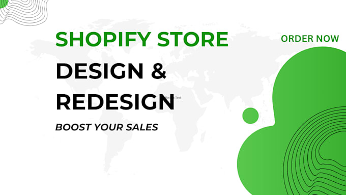 Gig Preview - Design, redesign shopify store, shopify dropshipping store, shopify website