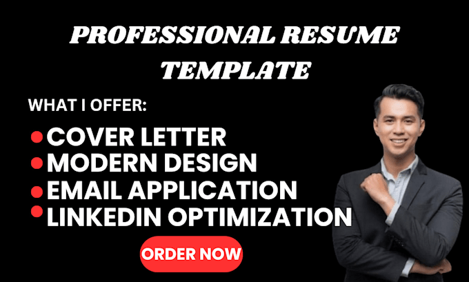 Gig Preview - Build CV writer template resume maker job application cover letter