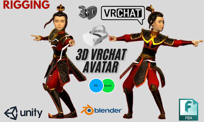 Bestseller - do vrchat avatar furry avatar vrchat 3d model avatar rigging