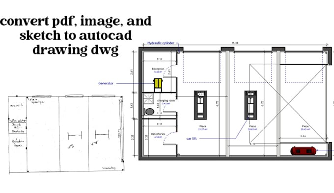 Gig Preview - Convert your PDF files to accurate 2d autocad drawings