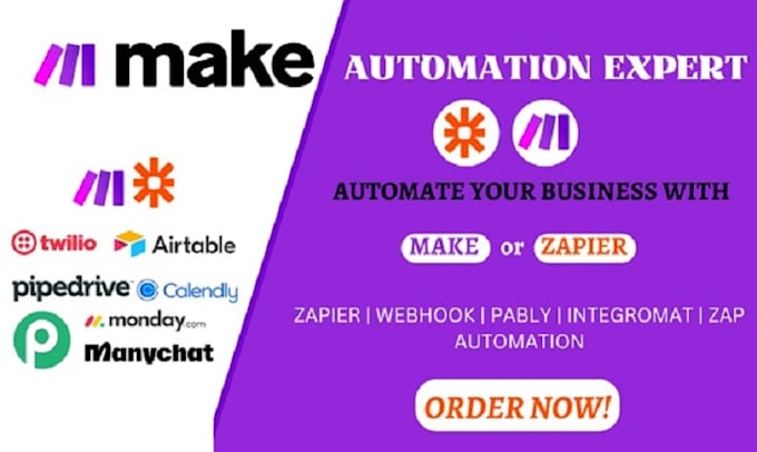 Bestseller - automate make com webhook make com api integration probably integration workato