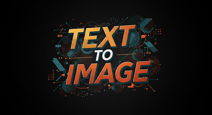 Gig Preview - Create professional text to image designs for you