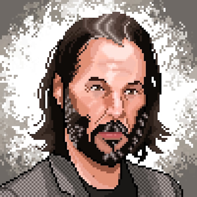 Gig Preview - Make pixel art portraits from your photo