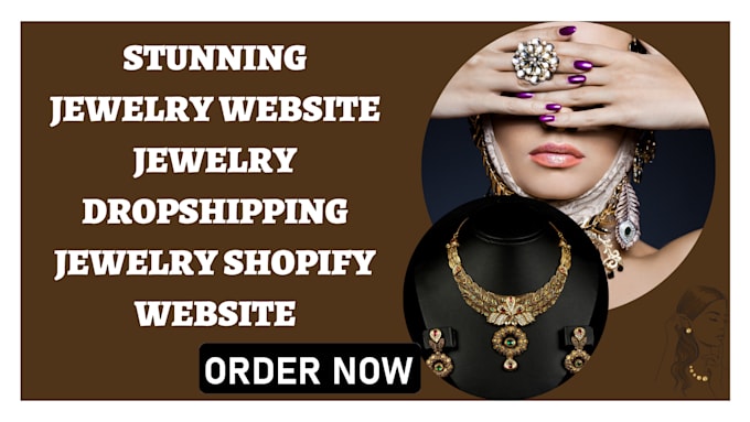 Gig Preview - Design jewelry website jewelry store jewelry dropshipping jewelry shopify store