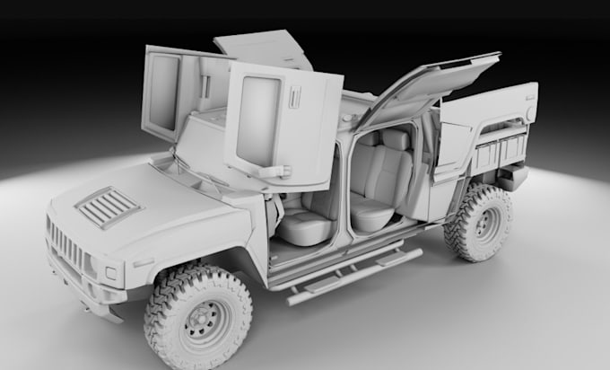 Bestseller - sculpt hd realistic car in zbrush,toy model for printing,rc vehicle,zt file car