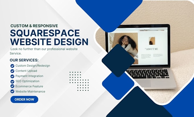 Gig Preview - Create recreate customize squarespace website design  or rdesign squarespace