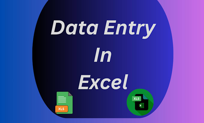 Gig Preview - Be your data entry specialist in excel for every type of work