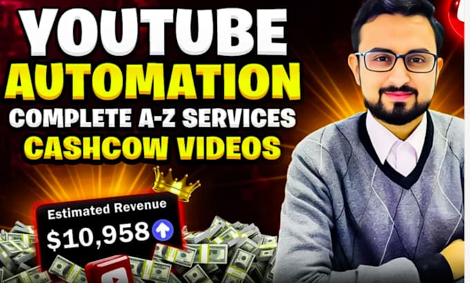 Gig Preview - Be your cash cow video creator for faceless videos and youtube automation