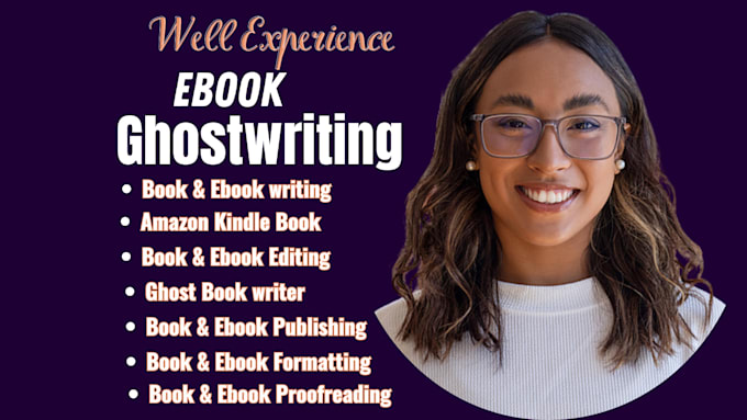 Gig Preview - Be your 30,000 words fiction and nonfiction ghostwriter or ghost ebook writer