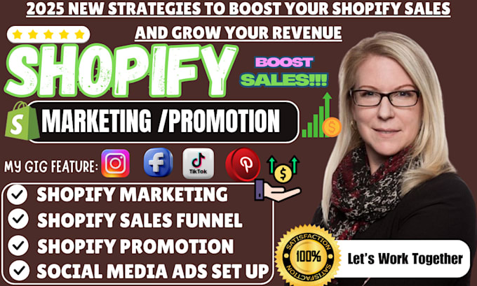 Gig Preview - Promote ecommerce store, shopify marketing to increase and boost shopify sales