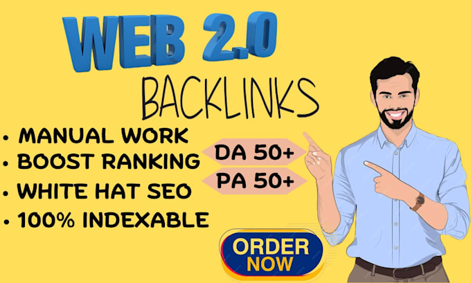 Gig Preview - Do manually create high quality web 2 0 backlinks to boost your website