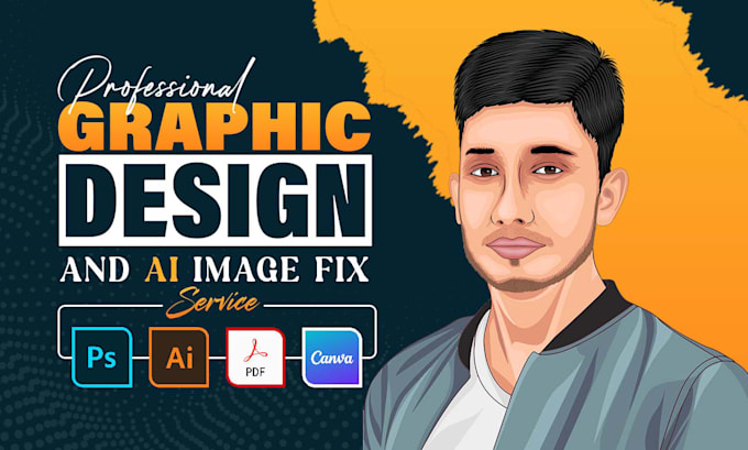 Gig Preview - Do urgent graphic design, redesign, ai fix, vector art, and photoshop editing