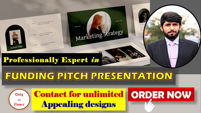 Gig Preview - Design investor pitch deck, powerpoint presentation for fundraising and startups