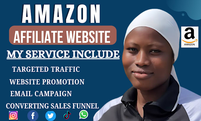 Gig Preview - Create autopilot amazon affiliate website with sales funnel