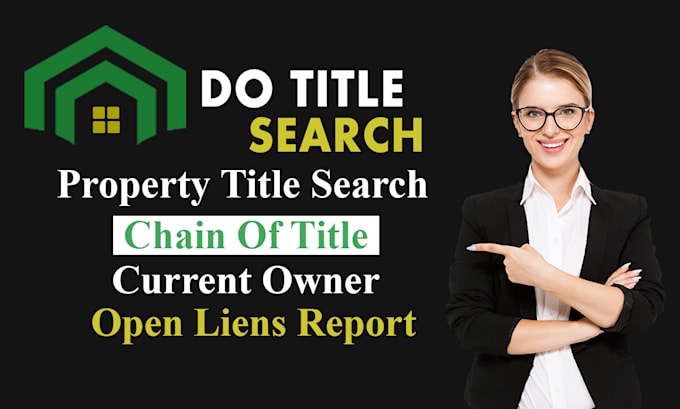 Gig Preview - Do real estate property title search with all deeds