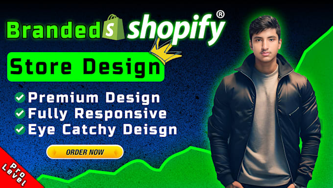 Gig Preview - Design, redesign shopify store, shopify dropshipping store