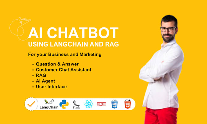 Gig Preview - Create custom chatbot and assistants using langchain and rag