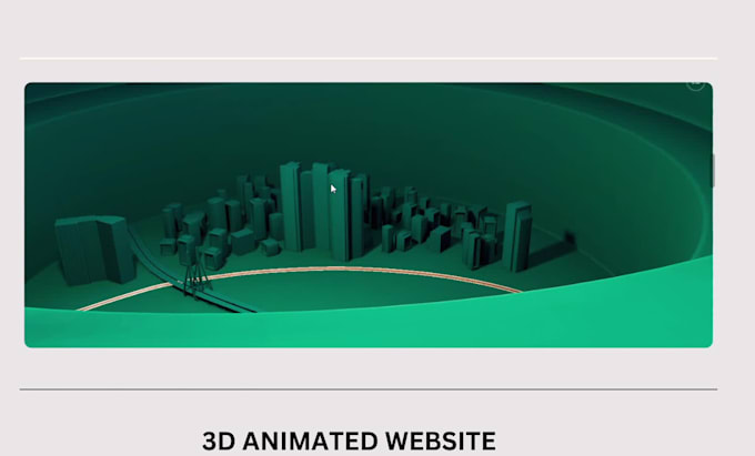 Gig Preview - 3d animated webflow website 3d animated website 3d framer website design,threejs