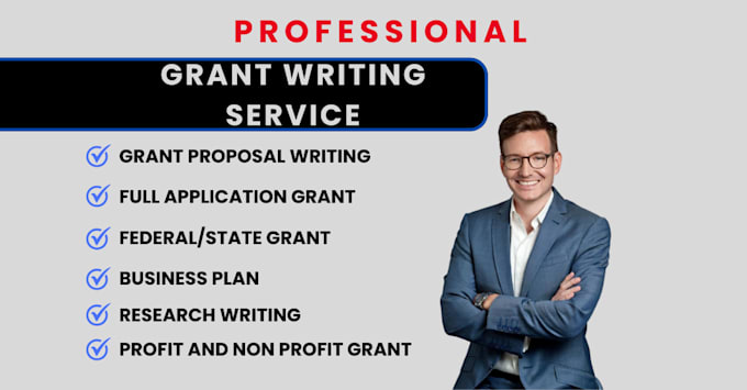 Gig Preview - Grant writing,proposal, research,application professional small business writers