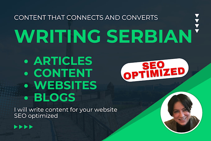 Bestseller - write content for your website in serbian