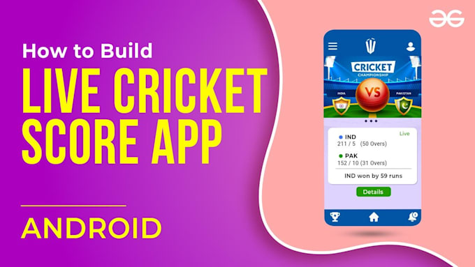 Gig Preview - Create a live cricket score application and website that integrates with a crick