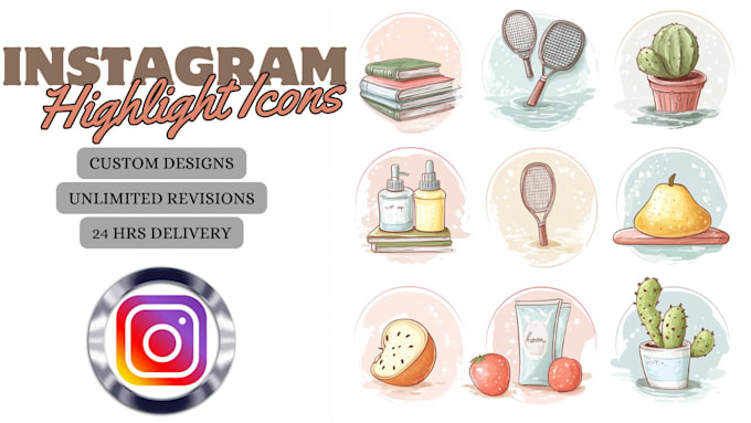 Gig Preview - Create eye catching ai generated instagram highlight icons