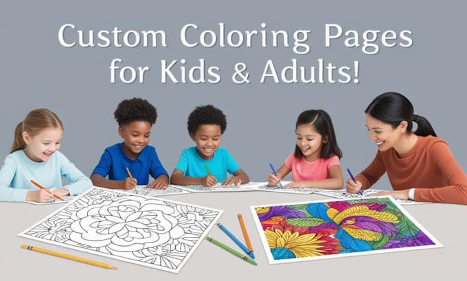 Gig Preview - Draw coloring book pages for children and adults