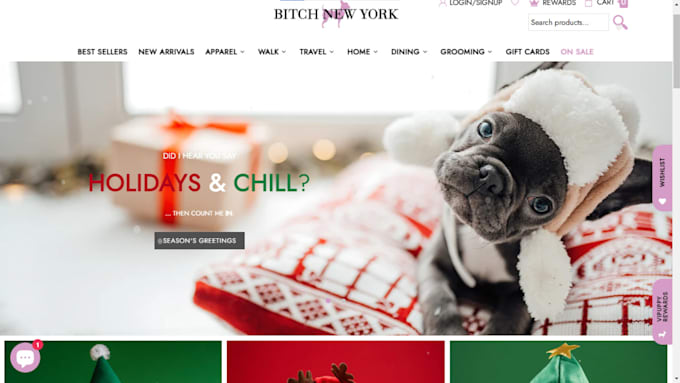 Gig Preview - Design luxury pet apparel website pet shopify store pet supply accessories store