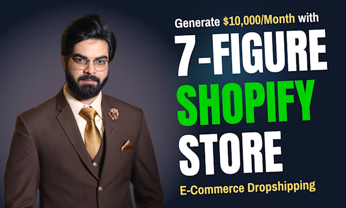 Gig Preview - Build your converting ecommerce shopify dropshipping store