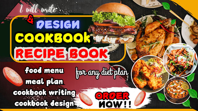 Gig Preview - Design recipe book that reflects your culinary style