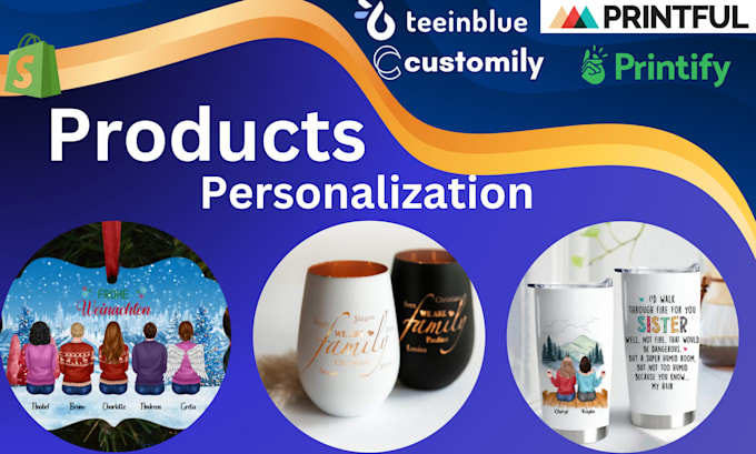 Gig Preview - Setup zakeke teeinblue, print on demand, personalizer, customily personalization