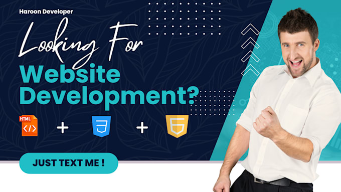 Gig Preview - Be your frontend web developer using html, css, js