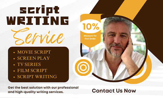 Gig Preview - Write a professional movie script or feature film screenplay for your project