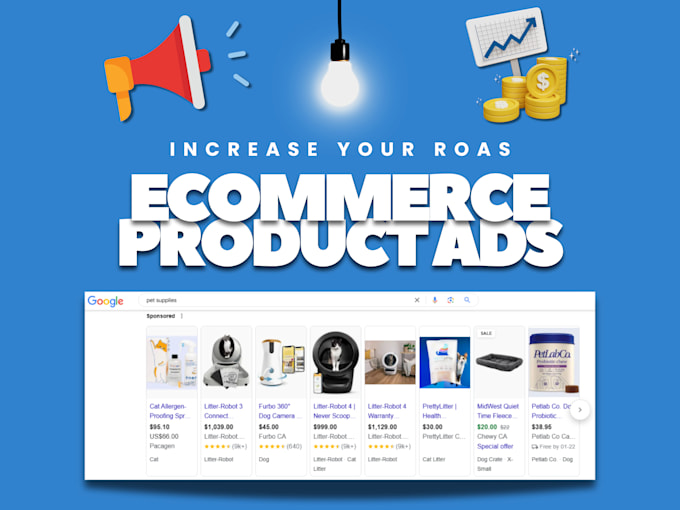 Gig Preview - Setup your google ads for ecommerce sales growth