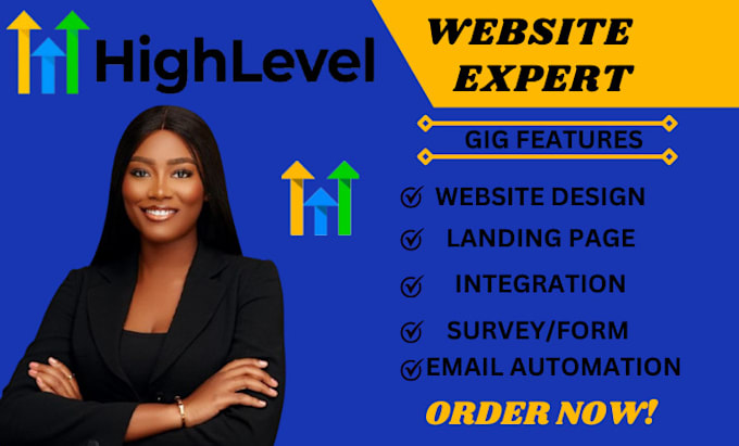 Gig Preview - Gohighlevel landing page go high level sales funnel gohighlevel website design