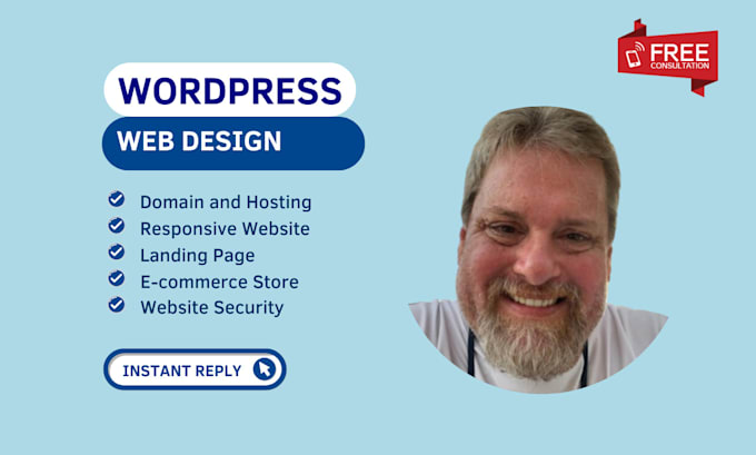 Gig Preview - Do responsive wordpress website design and wordpress website development