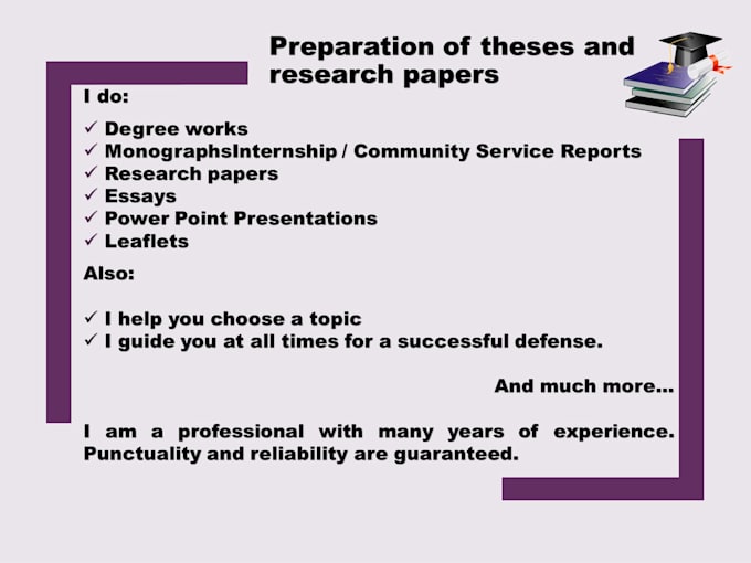 Gig Preview - Review and edit essays, research papers, theses and dissertations