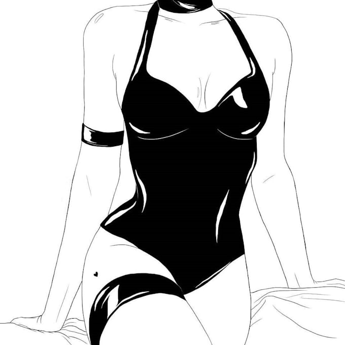 Gig Preview - Do nsfw erotic and illustration line art base on your fantasy