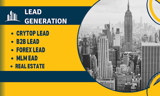 Gig Preview - Generate forex lead, crytop lead, b2b lead, mlm lead