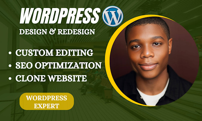 Gig Preview - Build, revamp, create wordpress website design, website redesign