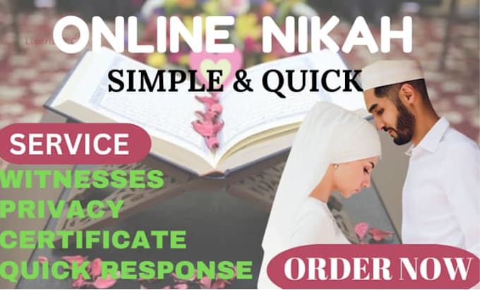 Gig Preview - Lead your marriage as an official islamic nikah imam