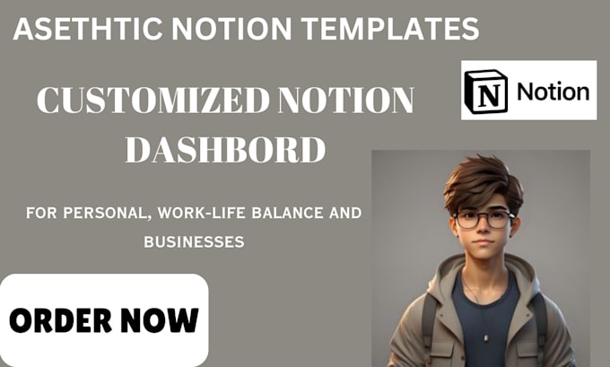 Gig Preview - Do notion dashboard template aesthetic notion templates expert notion page