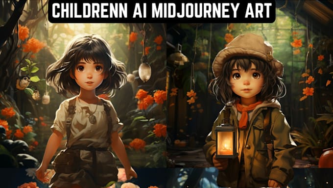 Gig Preview - Illustrate your children book with midjourney, book cover with midjourney ai