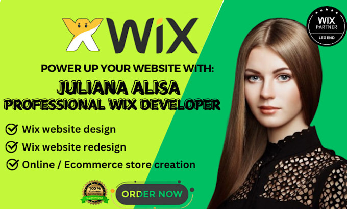 Gig Preview - Do wix web services wix studio design wix ecommerce store wix redesign wix seo